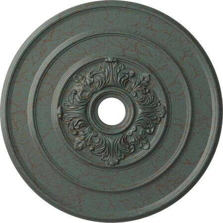 Ekena Millwork Traditional with Acanthus Leaves Ceiling Medallion, 26"OD x 3 1/8"ID x 1 1/2"P, Cloud Burst Crackle CM26TACBC